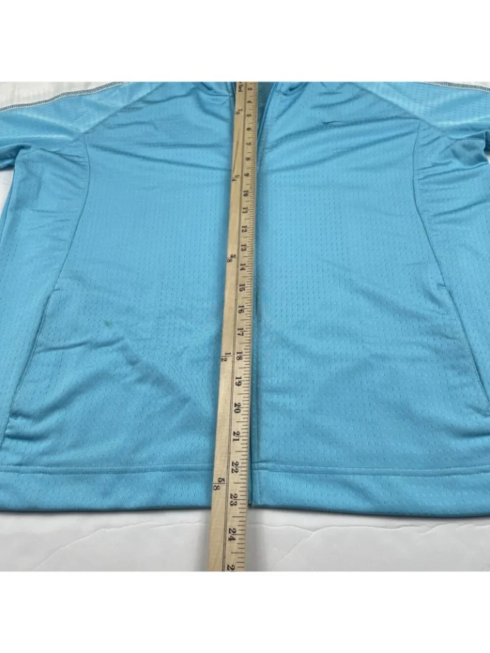 Nike Birdseye Mesh Training Jacket Women’s XL 16-18 Full Zip Track Blue White